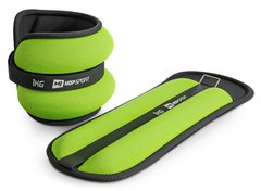 Обважнювачі для ніг та рук Hop-Sport HS-S002WB 2х1 кг зелені (5902308226388)